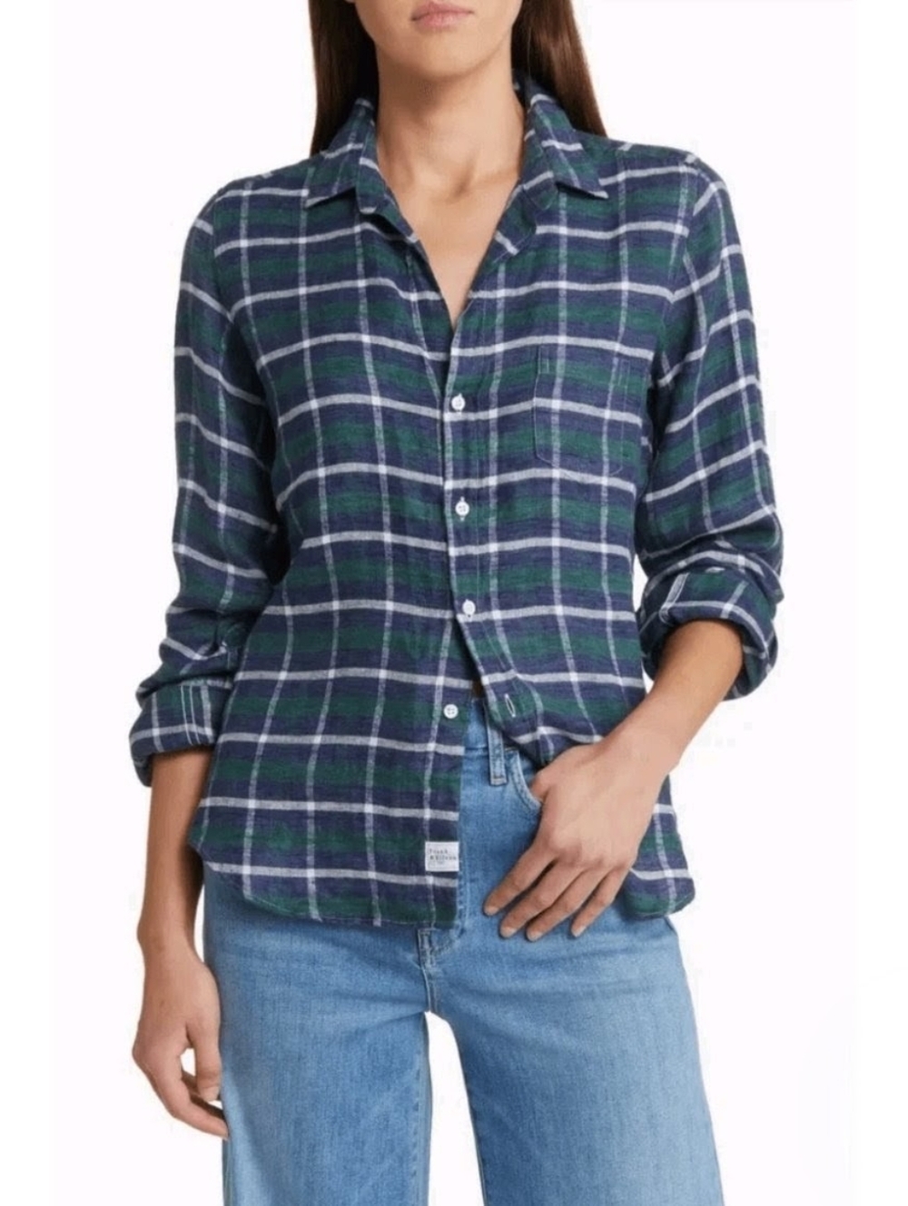 Frank & Eileen Barry Tailored Fit Button-Up Shirt - Size Small